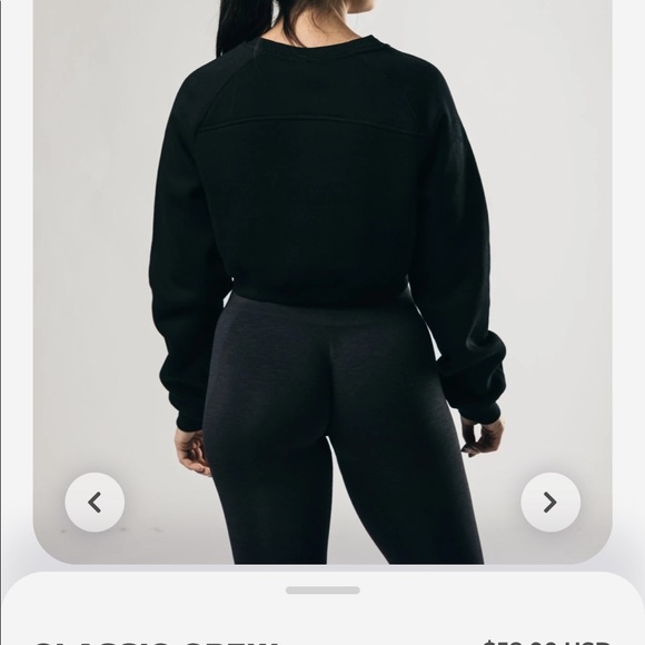 Alphalete classic crew crop sweatshirt - Picture 10 of 16